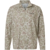 Custom Mens Airweight KC Printed Quarter-Zip Pullover Sand
