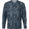 Custom Mens Lopro Running Lakes Long Sleeve T-Shirt Sargasso Sea