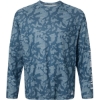 Custom Mens Lopro Running Lakes Long Sleeve T-Shirt Titanium Blue