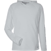 Custom Mens LoPro Pursuit Long Sleeve Hooded T-Shirt Harbor Mist