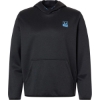 Custom Mens Coldfront+ Performance Hooded Sweatshirt Heather Black