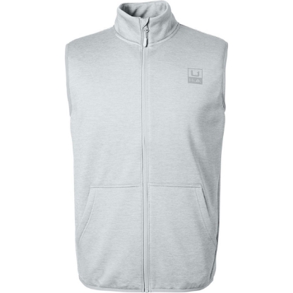 Custom Mens Coldfront+ Vest Harbor Mist Heather