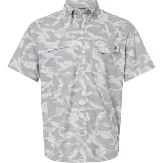Custom Mens Tidepoint Printed Short Sleeve Shirt Seagull