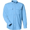 Custom Mens Creekbed Pocket Fishing Shirt Marolina Blue