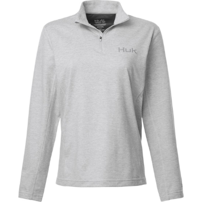 Custom Womens Coldfront+ Quarter-Zip Pullover Harbor Mist Heather