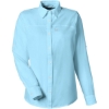 Custom Womens Tide Point Long Sleeve Shirt Crystal Blue