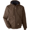 Custom Mens Tall Heartland Washed Cotton Duck Hooded Jacket Bark