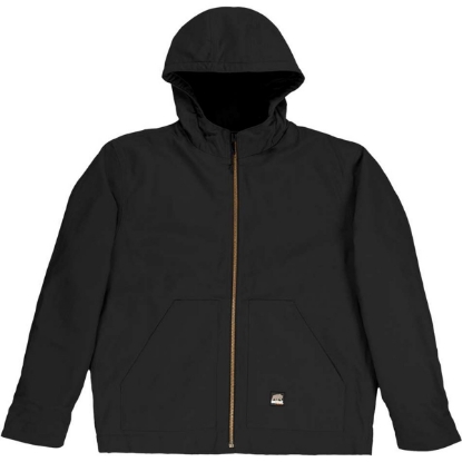 Custom Mens Tall Heritage Duck Hooded Jacket Black