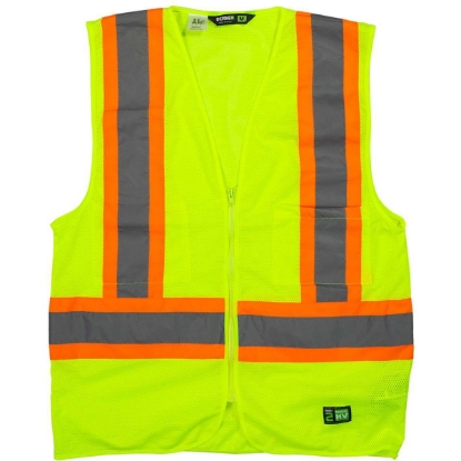 Custom Mens Hi-Vis Class 2 Multi-Color Vest Yellow