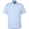 Custom Mens USA Made Mini Stripe Tech Polo Bluff