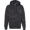 Custom Unisex Heavyweight Hooded Sweatshirt Black Camo