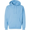 Custom Unisex Heavyweight Hooded Sweatshirt Blue Aqua