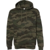 Custom Unisex Heavyweight Hooded Sweatshirt Forest Camo