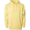 Custom Unisex Heavyweight Hooded Sweatshirt Light Yellow