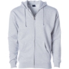 Custom Unisex Heavyweight Full-Zip Hooded Sweatshirt Ash Heather