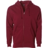 Custom Unisex Heavyweight Full-Zip Hooded Sweatshirt Cardinal