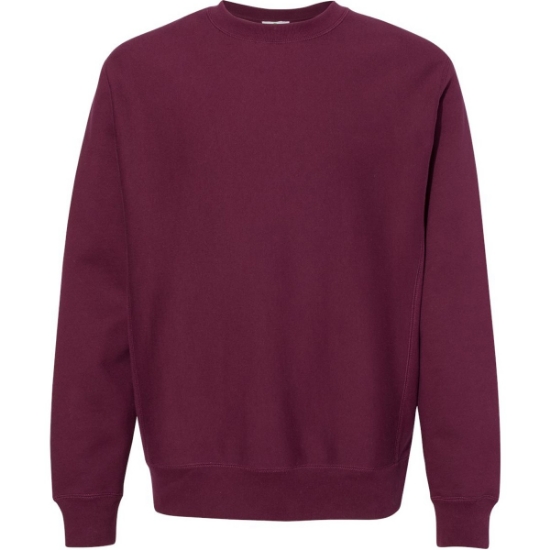 Custom Unisex Legend Premium Heavyweight Cross-Grain Crewneck Sweatshirt Maroon