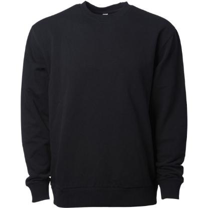 Custom Lux Heavyweight Modal Crewneck Sweatshirt Black