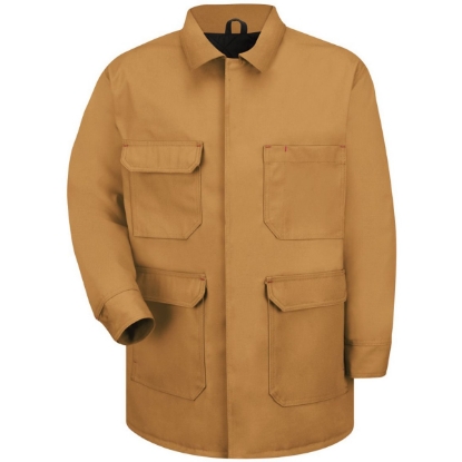 Custom Mens Blended Duck Chore Coat Brown Duck