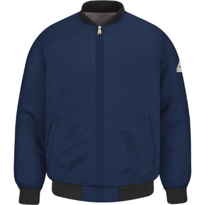 Custom Mens Flame Resistant Team Jacket Navy