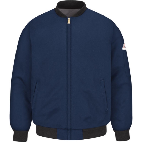 Custom Mens Flame Resistant Team Jacket Navy