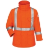 Custom Mens Long Deluxe Parka With Reflective Trim - EXCEL FR® ComforTouch Orange