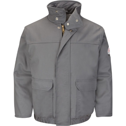Custom Mens Insulated Bomber Jacket GY-Grey