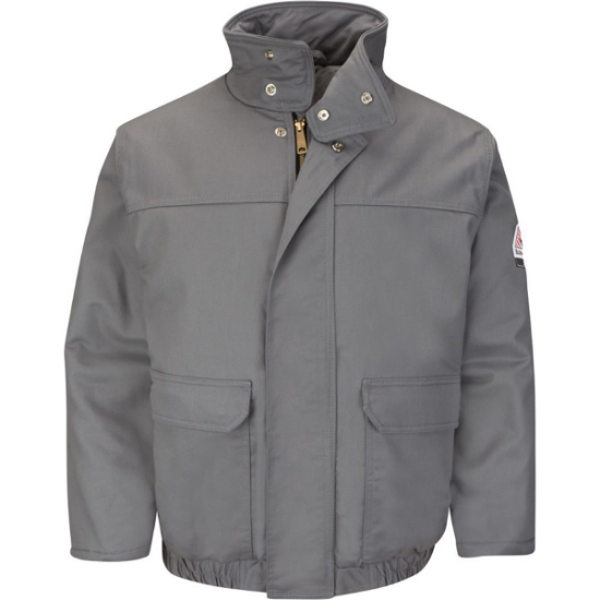 Custom Mens Insulated Bomber Jacket GY-Grey