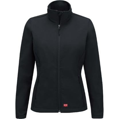 Custom Womens Deluxe Soft Shell Jacket Black