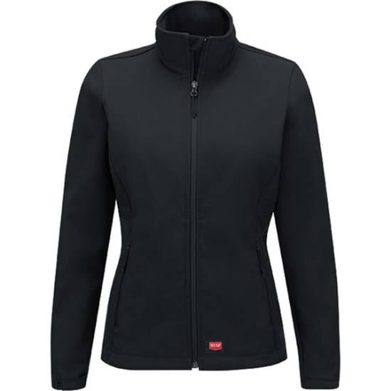 Custom Womens Deluxe Soft Shell Jacket Black