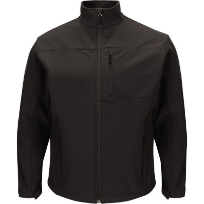 Custom Mens Deluxe Soft Shell Jacket Black