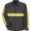 Custom Mens Enhanced Visibility Perma-Lined Panel Jacket Charcoal