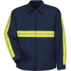 Custom Mens Enhanced Visibility Perma-Lined Panel Jacket Navy