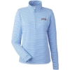Custom Womens Microstripe Sankaty Half-Zip Pullover Breaker Blue