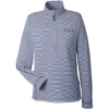 Custom Womens Microstripe Sankaty Half-Zip Pullover Deep Bay