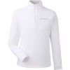 Custom Mens Sankaty Quarter-Zip Pullover White Cap