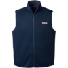 Custom Mens Mountain Sweater Fleece Vest Vineyard Navy