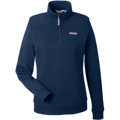Custom Women’s Collegiate Shep Quarter-Zip Sweatshirt Vineyard Navy