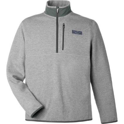 Custom Mens Mountain Sweaterfleece Quarter-Zip Pullover Ultim Grey