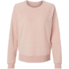Custom Womens Fleece Out Crewneck Pullover Blush