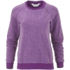 Custom Womens Fleece Out Crewneck Pullover Purple
