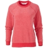 Custom Womens Fleece Out Crewneck Pullover Red