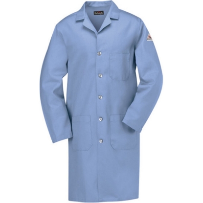 Custom Mens Lab Coat - EXCEL FR® - 7 oz Light Blue