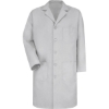 Custom Unisex Button Front Lab Coat GY-Grey