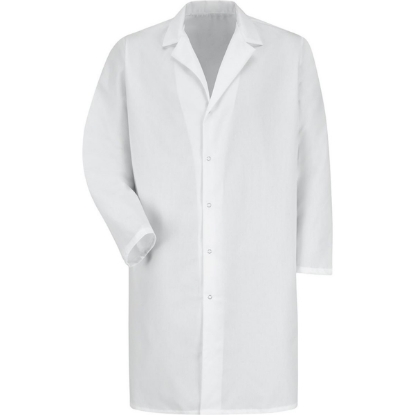 Custom Unisex Lab Coat with Gripper White