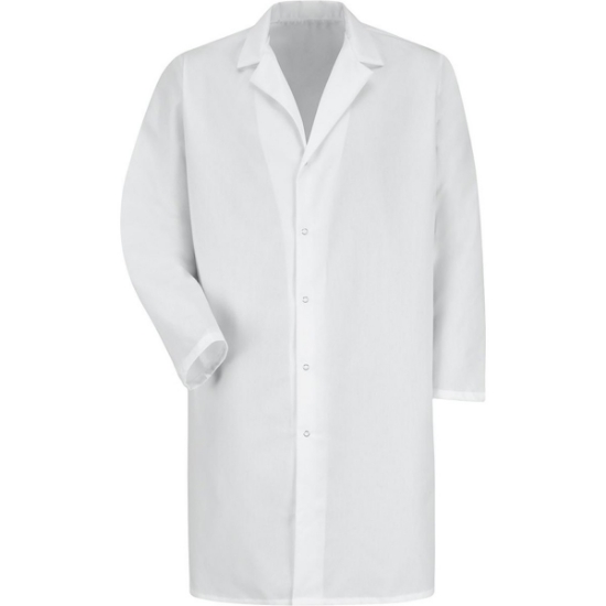 Custom Unisex Lab Coat with Gripper White