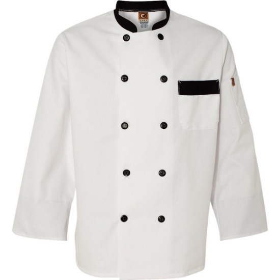 Custom Garnish Chef Coat White