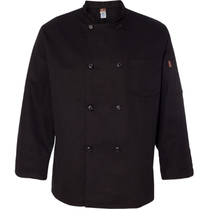 Custom Black Traditional Chef Coat Black