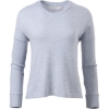 Custom Womens Cuddle Fleece Boxy Crewneck Pullover Sky Blue Heather