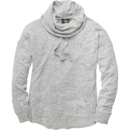 Custom Womens Cuddle Cowlneck Pullover Oxford Heather